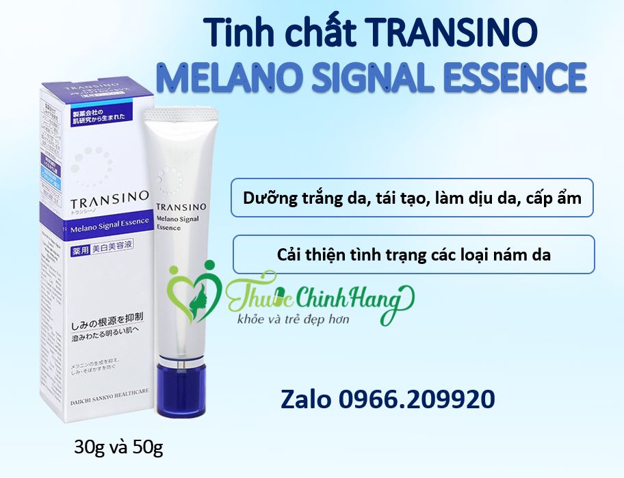 Cách sử dụng Transino Melano Signal Essence Nhật Bản