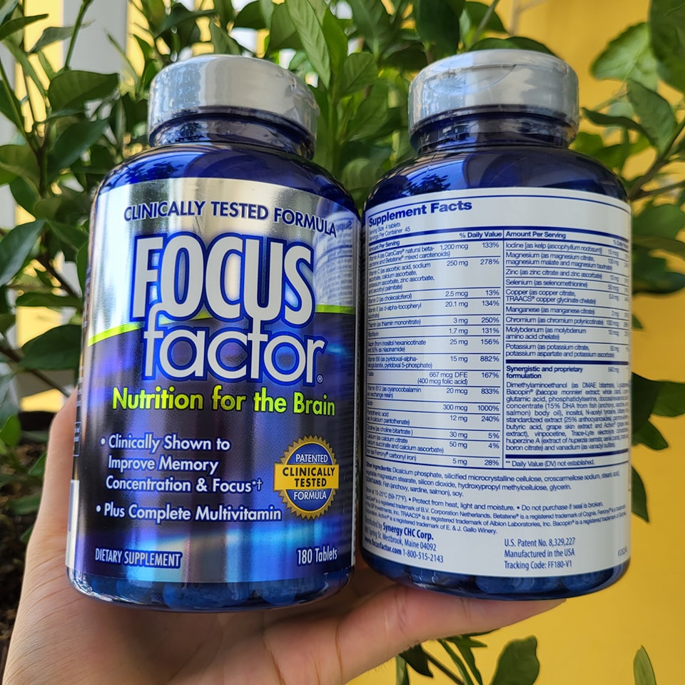 Cách sử dụng viên bổ não Focus Factor 180 viên của Mỹ