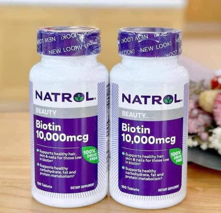 mọc tóc Natrol Biotin 10000 mcg cách dùng