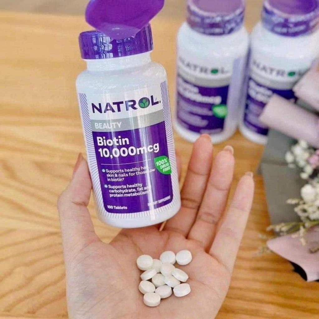 Natrol Biotin 10000 mcg cách dùng